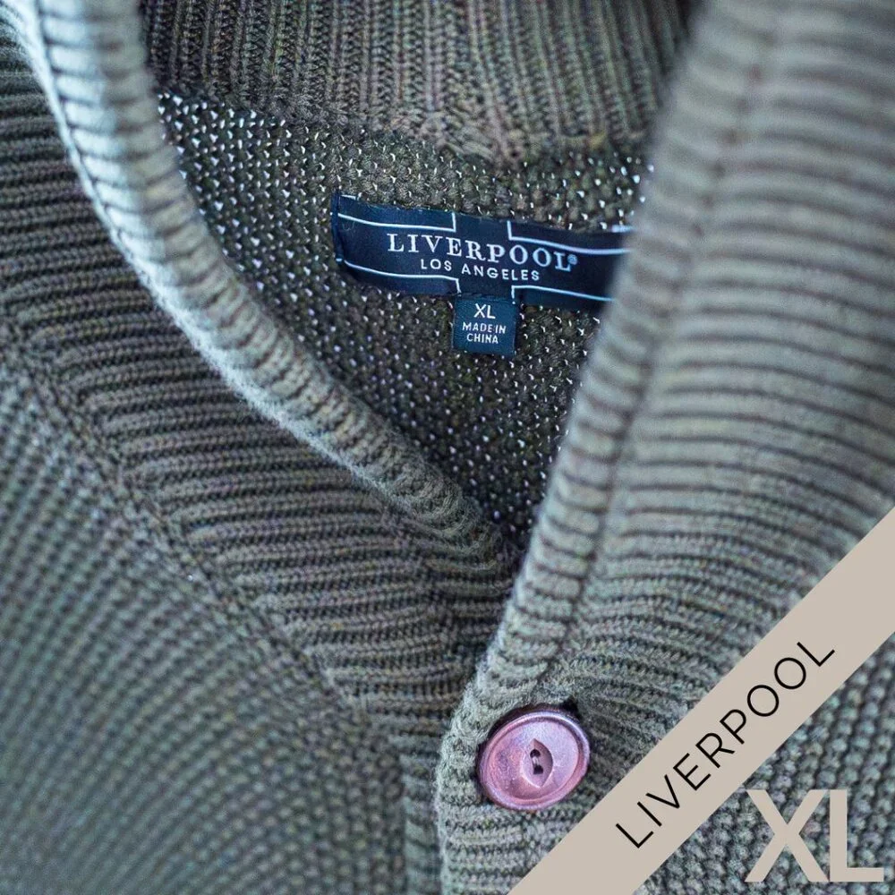 Liverpool Los Angeles XL Sweater | Shawl Collar Cardigan - Picture 4 of 7